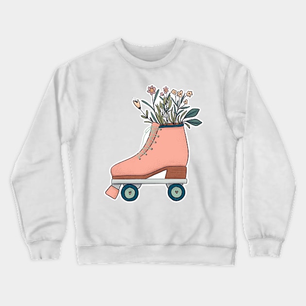 Roller Skate Crewneck Sweatshirt by ChloesNook